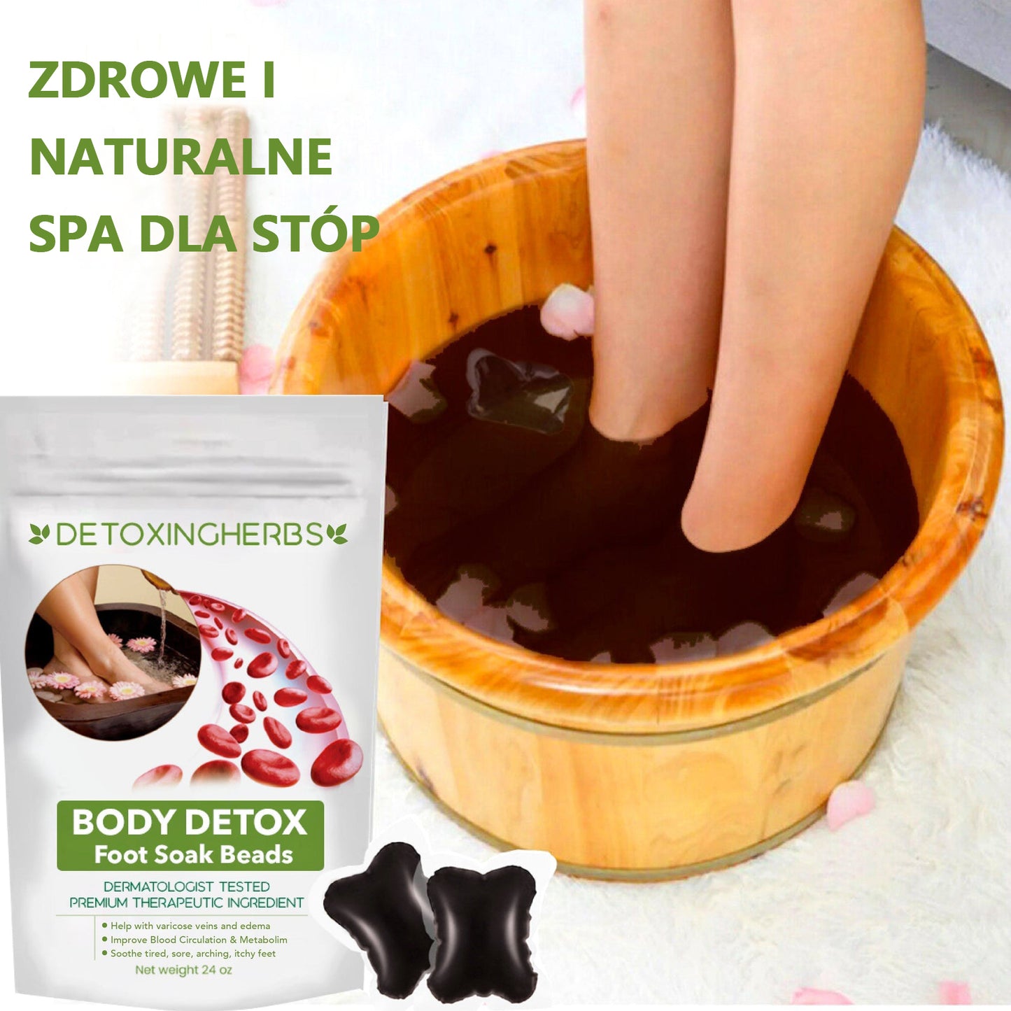 🔥HAPO™ DetoxingHerbs Oczyszczające perełki do moczenia stóp